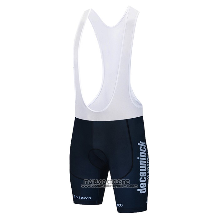 2021 Maillot Cyclisme Deceuninck Quick Step Bleu Violet Manches Courtes et Cuissard